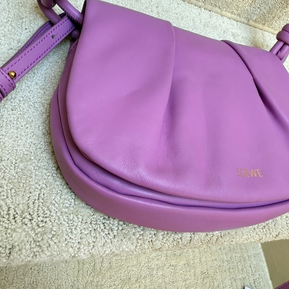 LOEWE Shiny Nappa Calfskin Paseo Satchel Rockrose - Picture 10 of 13